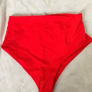 NWOT Mara Hoffman High-Waisted Red Bikini Bottom
